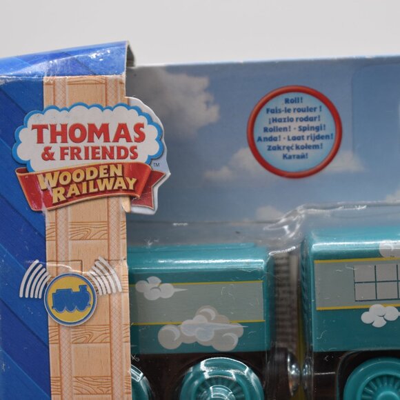 Roll & Whistle Connor & Tender Fisher Price Thomas Friends Wooden Railway Train - Picture 5 of 11